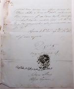 5. Signature of sultan Alaui ibn Hussein Ibrahim ibn Sultan, King of Anjoane. Informing of a French ship and asking for help in dealings with neighboring kingdoms. Arquivo Histórico Ultramarino, Conselho Ultramarino, Moçambique, Caixa 125, Doc. nº 01, 1808.